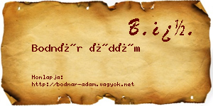 Bodnár Ádám névjegykártya